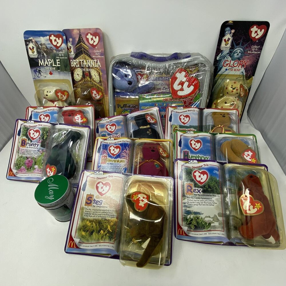 TY Beanie Baby Lot 13 New Sealed Box Collectible Mc Donald’s Toys Rare Retired